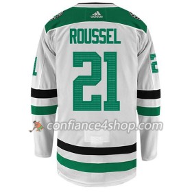 Adidas Maillot de Hockey Dallas Stars ANTOINE ROUSSEL 21 Blanc Authentic - Homme